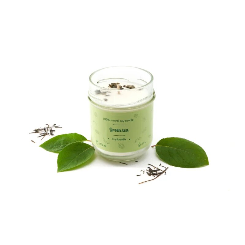 Tropicandle Green Tea vonná svíčka 170 ml