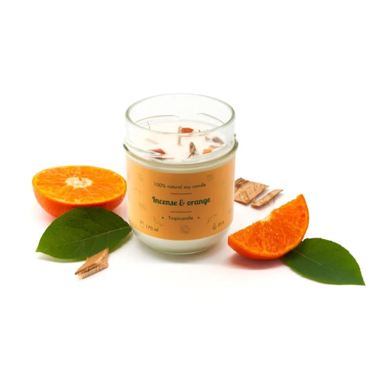 Tropicandle Incense & Orange vonná svíčka 170 ml