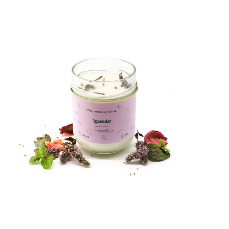 Tropicandle Lavender vonná svíčka 170 ml