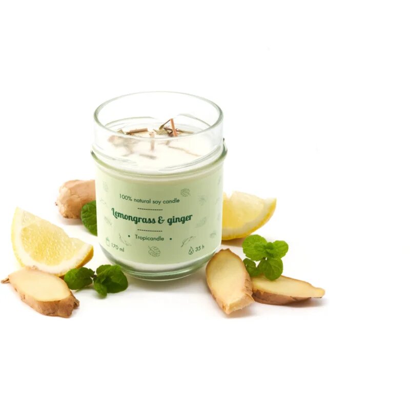 Tropicandle Lemongrass & Ginger vonná svíčka 170 ml