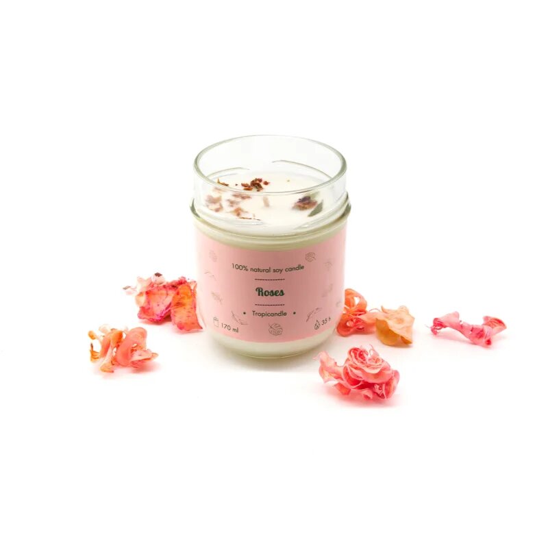 Tropicandle Roses vonná svíčka 170 ml