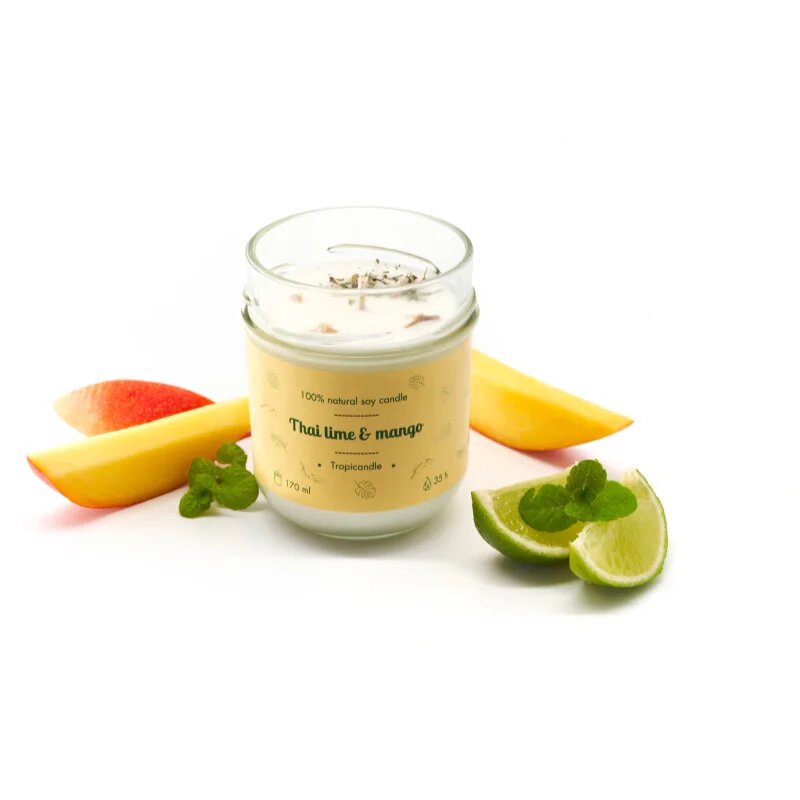 Tropicandle Thai Lime & Mango vonná svíčka 170 ml