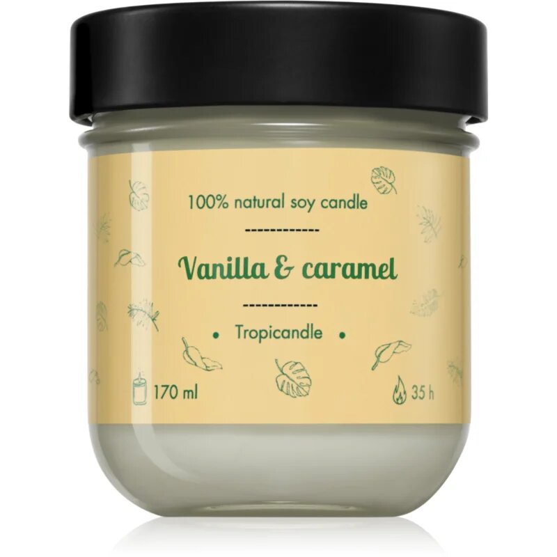 Tropicandle Vanilla & Caramel vonná svíčka 170 ml