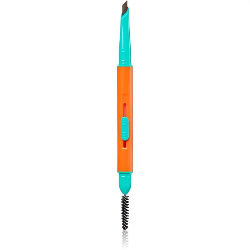 Trouble Maker Feral Brow Blade tužka na obočí s kartáčkem 2 v 1 odstín Dark Brown 0.12 g