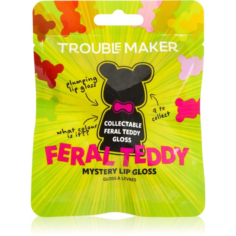 Trouble Maker Feral Teddy Mystery Plumping Lip Gloss lesk na rty se zvětšujícím efektem 1.1 ml