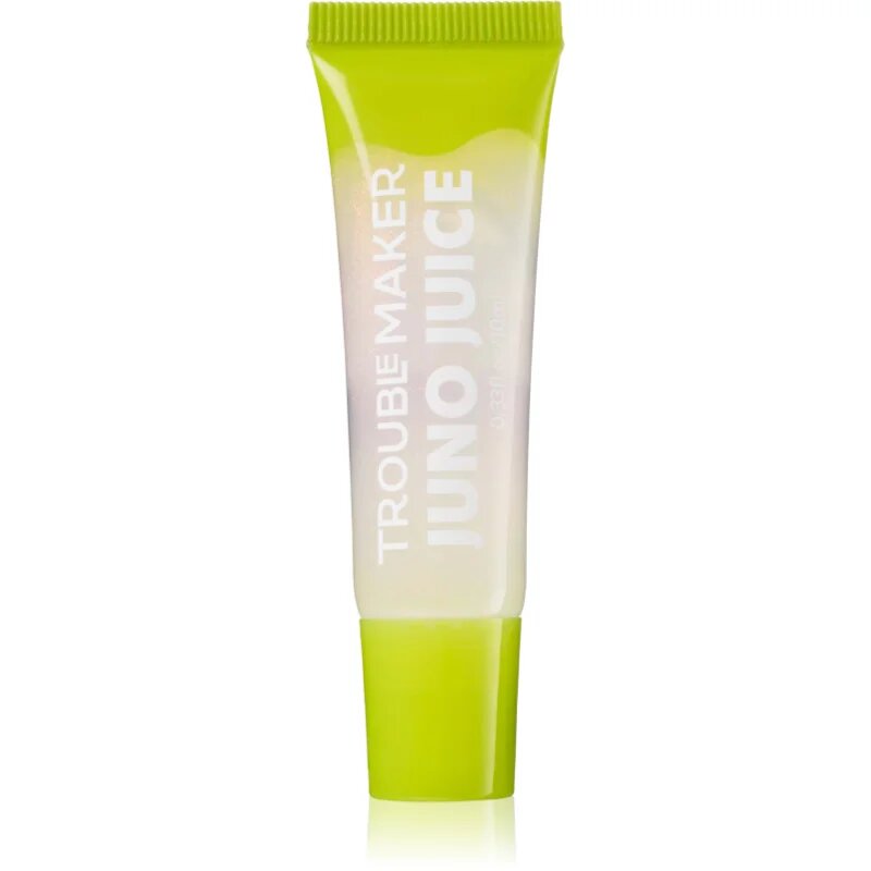 Trouble Maker Juno Juice Lipgloss lesk na rty odstín Casper Clear Shimmer 10 ml