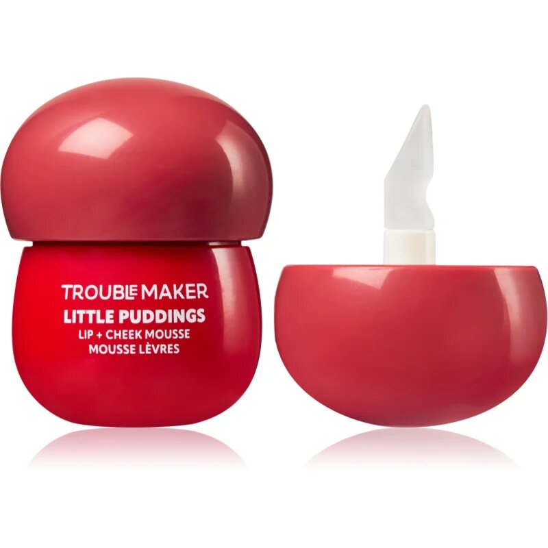 Trouble Maker Little Pudding Lip + Cheek Mousse multifunkční líčidlo na rty a tváře odstín Mimi Rose Pink 5 g
