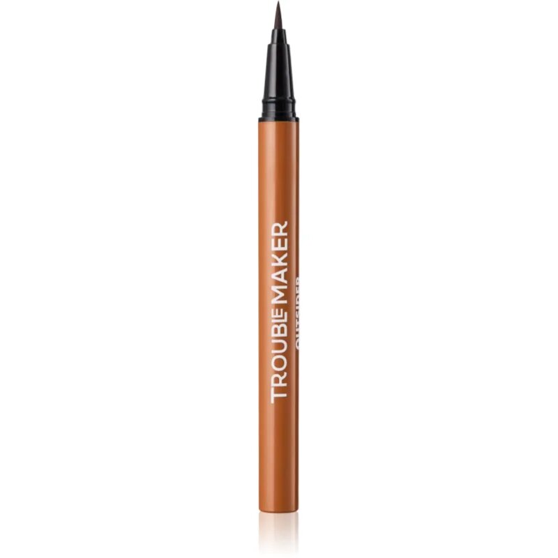 Trouble Maker Outsider precizní tekutá oční linka odstín Brown 0.5 ml
