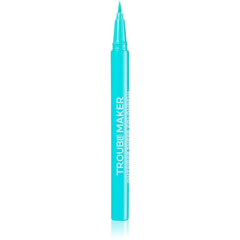 Trouble Maker Outsider precizní tekutá oční linka odstín Pool Noodle Aqua Bule 0.5 ml