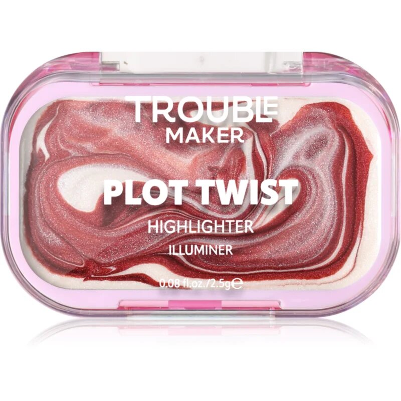 Trouble Maker Plot Twist Cream Highlight tuhý krémový rozjasňovač odstín Earth Turnt Bronze 2.5 g