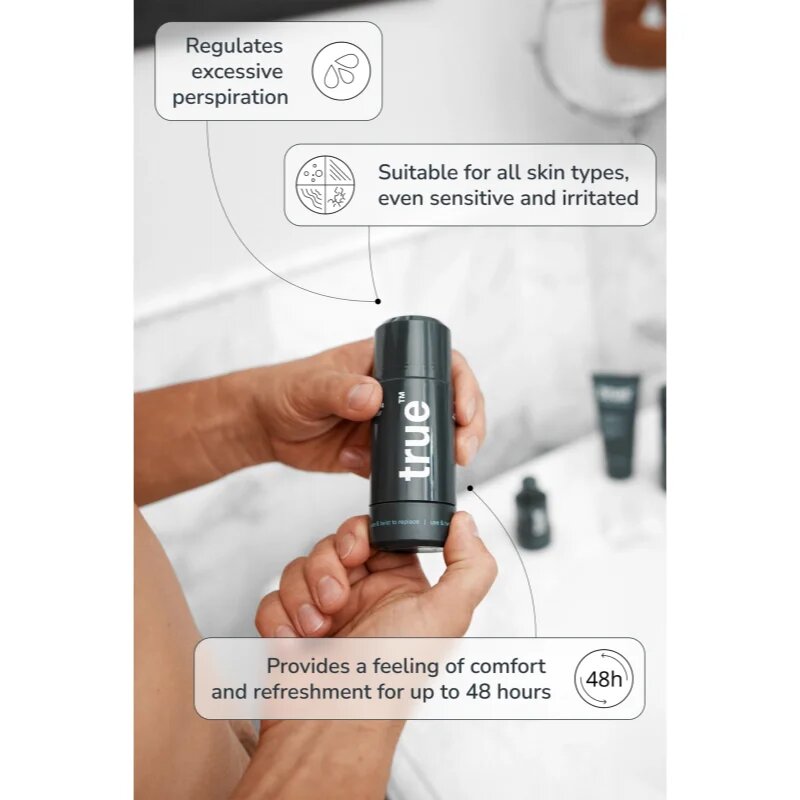 true men skin care 48 hour power Antiperspirant antiperspirant roll-on pro muže 75 ml