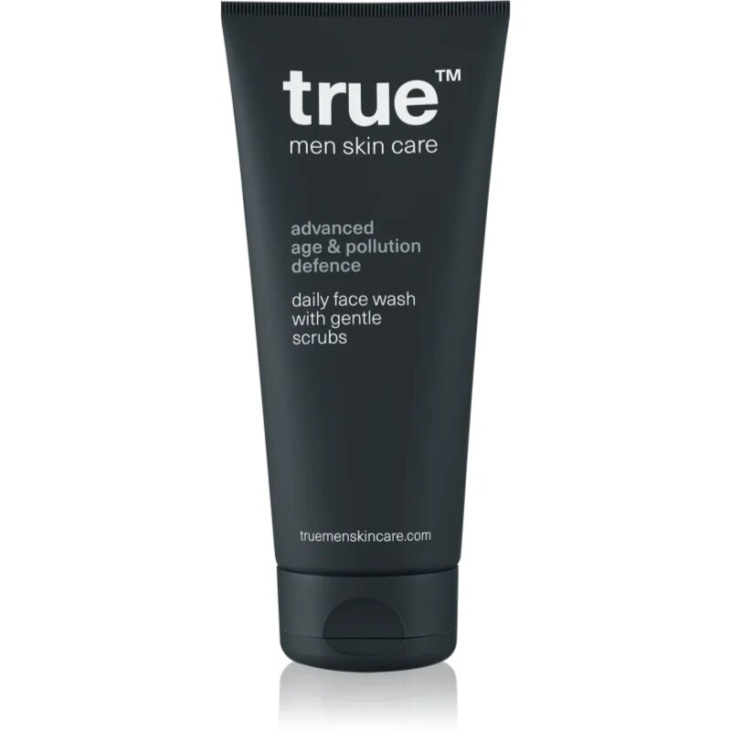true men skin care Daily face wash with gentle scrubs exfoliační čisticí gel pro muže 200 ml