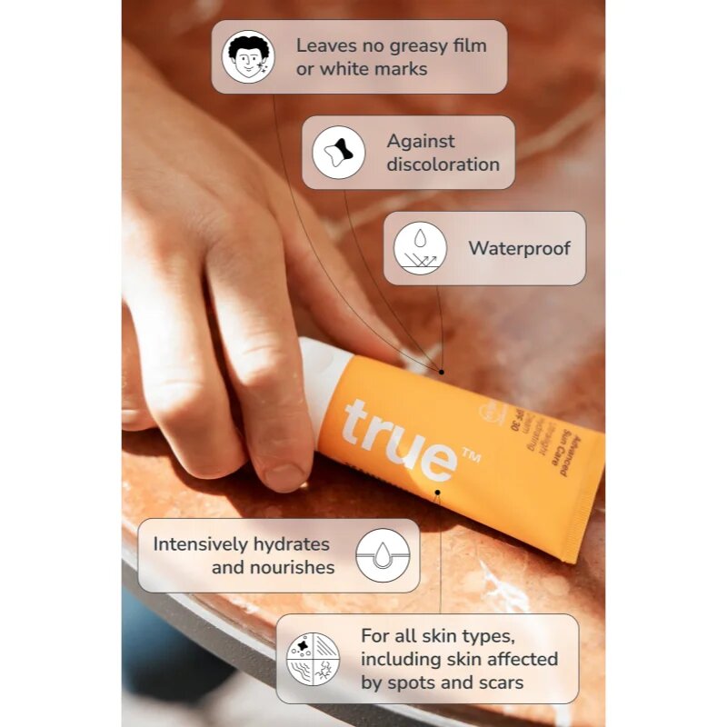 true men skin care Sun Care Ultralight Hydrating Cream SPF 30 hydratační ochranný krém SPF 30 50 ml