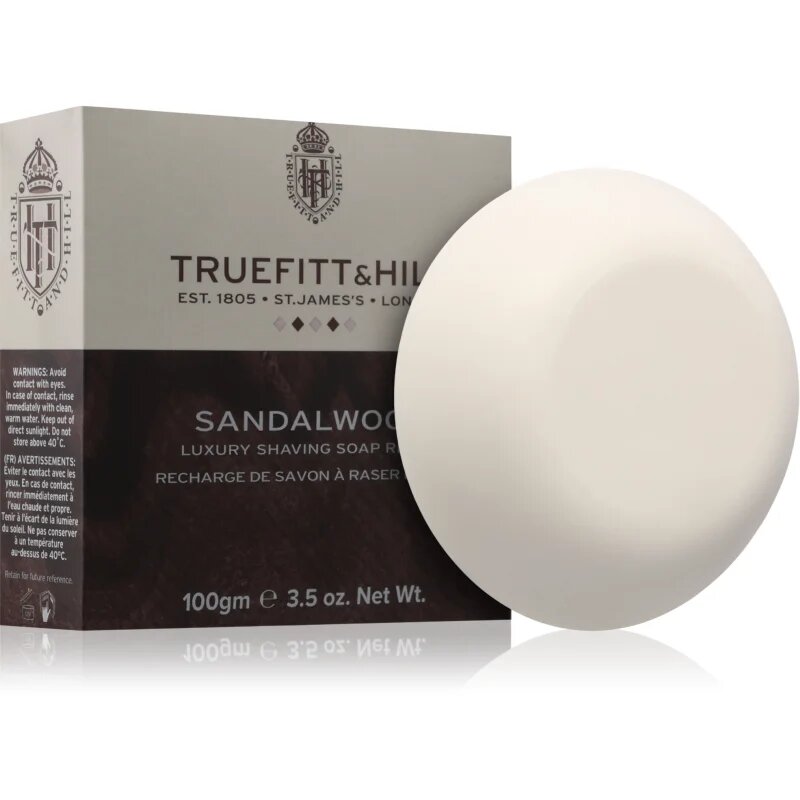 Truefitt & Hill Sandalwood přírodní tuhé mýdlo na holení 100 g