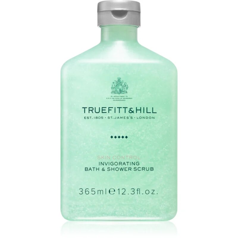 Truefitt & Hill Skin Control Invigorating Bath & Shower Scrub peeling na obličej i tělo pro muže 365 ml