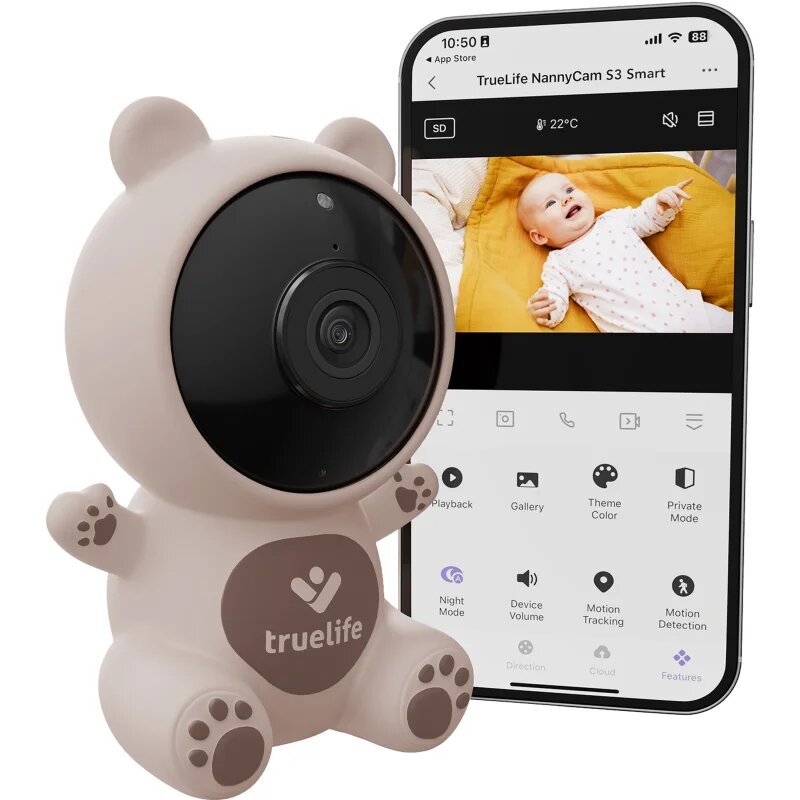 TrueLife NannyCam S3 Smart digitální video chůvička 1 ks