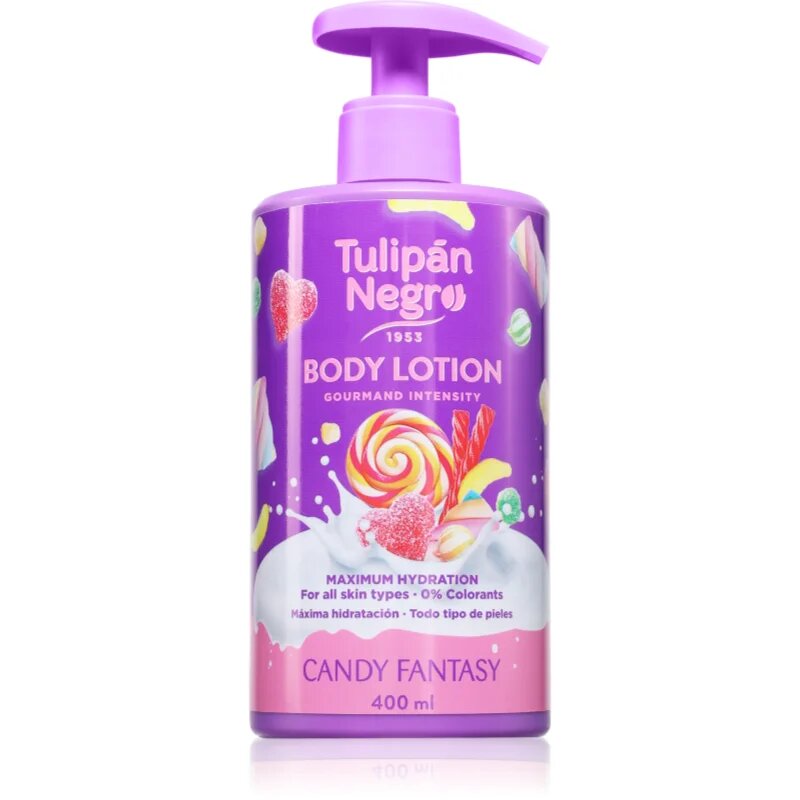 Tulipán Negro Candy Fantasy hydratační tělové mléko 400 ml