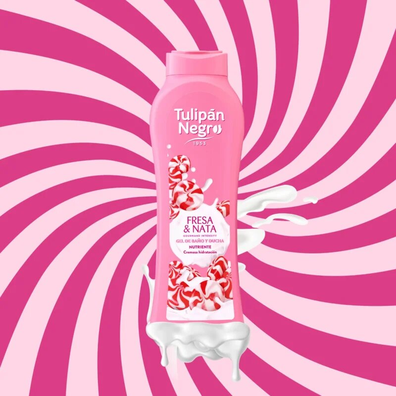 Tulipán Negro Fresa Y Nata sprchový gel 650 ml