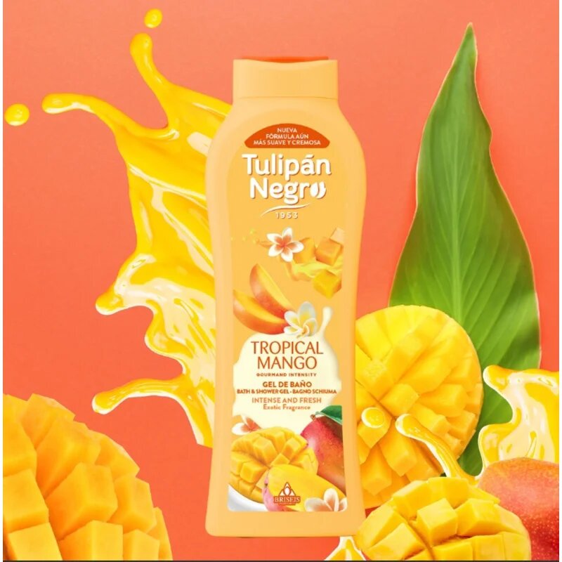 Tulipán Negro Tropical Mango sprchový gel na tělo 650 ml