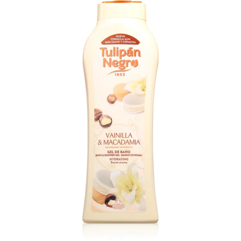 Tulipán Negro Vanilla Y Macadamia sprchový gel 650 ml