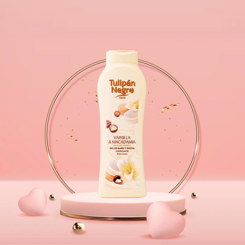 Tulipán Negro Vanilla Y Macadamia sprchový gel 650 ml