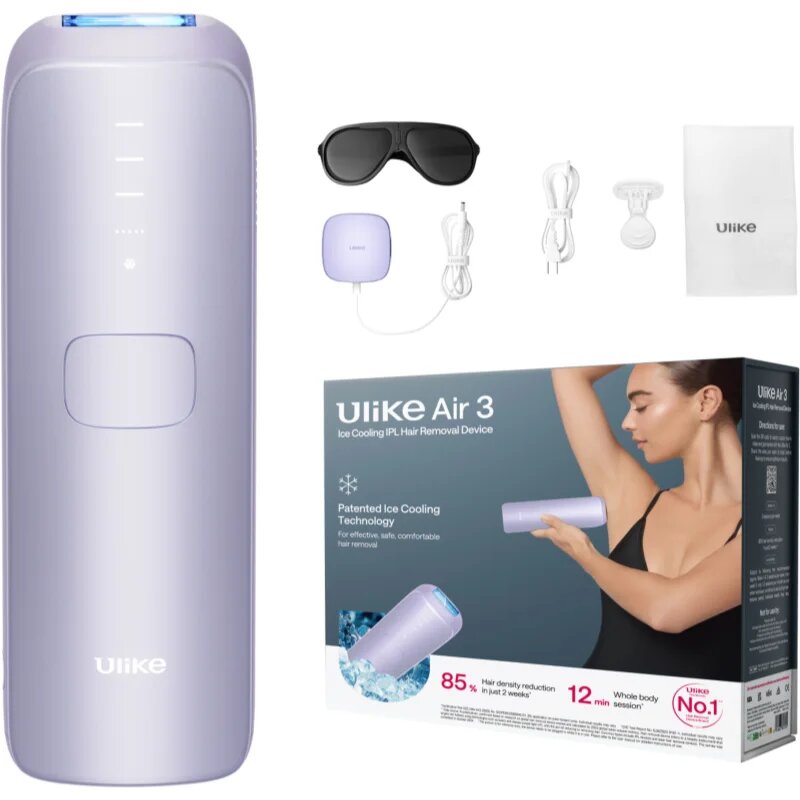 Ulike Air 3 IPL epilátor na tělo tvář oblast bikin a podpaží Levander Purple 1 ks