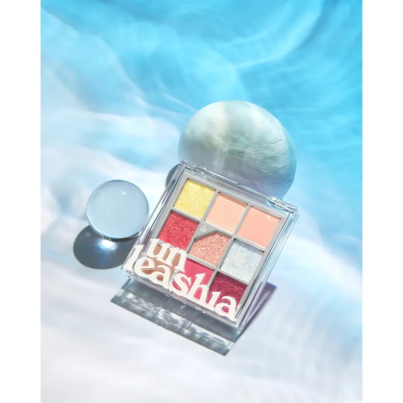 Unleashia Glitterpedia Eye Palette paletka očních stínů odstín No.7 All of Peach Ade 6.2 g