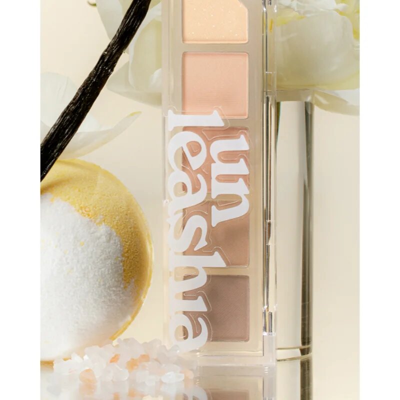 Unleashia Mood Shower Eye Palette paletka očních stínů odstín NO.1 Vanilla Shower 1 ks