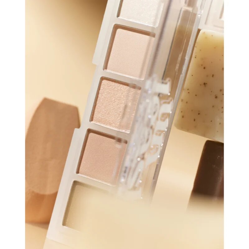 Unleashia Mood Shower Eye Palette paletka očních stínů odstín NO.3 Nude Shower 1 ks