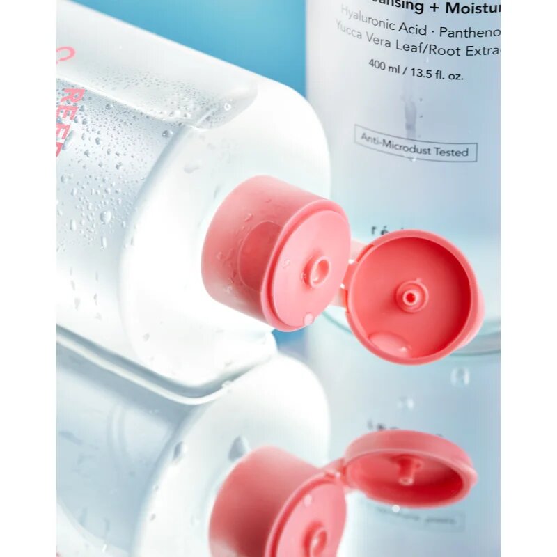 Unleashia Reduire Refreshing Time Cleansing Water zklidňující čisticí voda s kyselinou hyaluronovou 400 ml