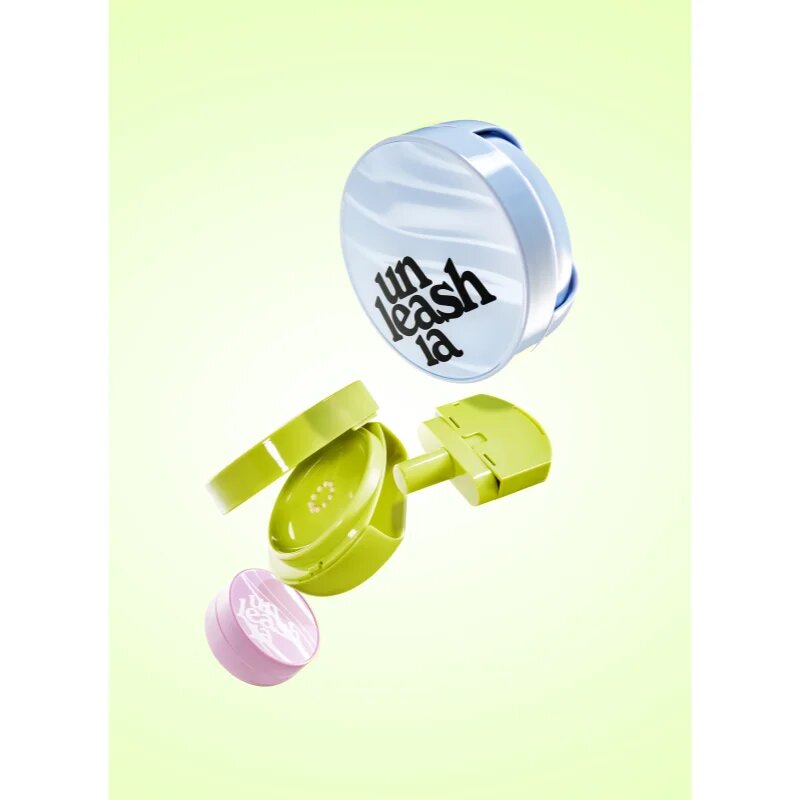 Unleashia Satin Wear Healthy Green Cushion Refill dlouhotrvající make-up v houbičce – náhradní náplň odstín 18C Seashell 15 g