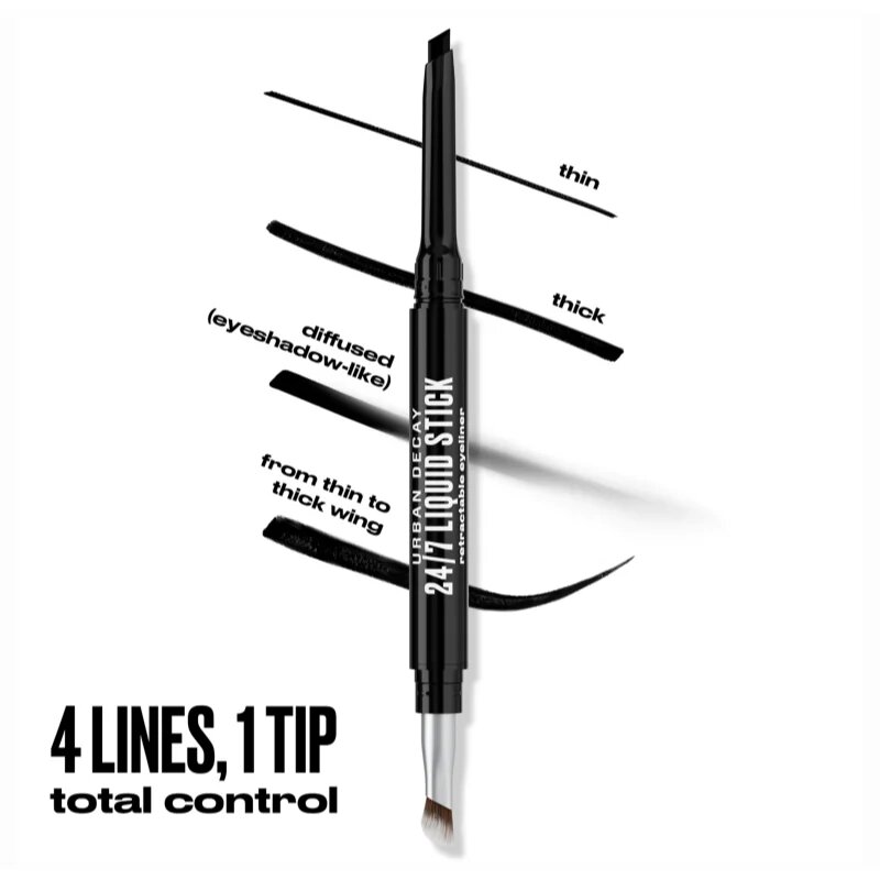 Urban Decay 24/7 Liquid Stick voděodolná tužka na oči s vysokou pigmentací se štětečkem odstín Melted Onyx 15 g