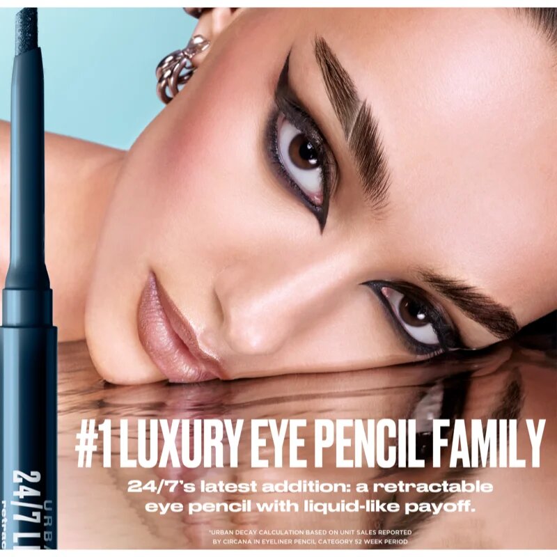 Urban Decay 24/7 Liquid Stick voděodolná tužka na oči s vysokou pigmentací se štětečkem odstín Melted Onyx 15 g