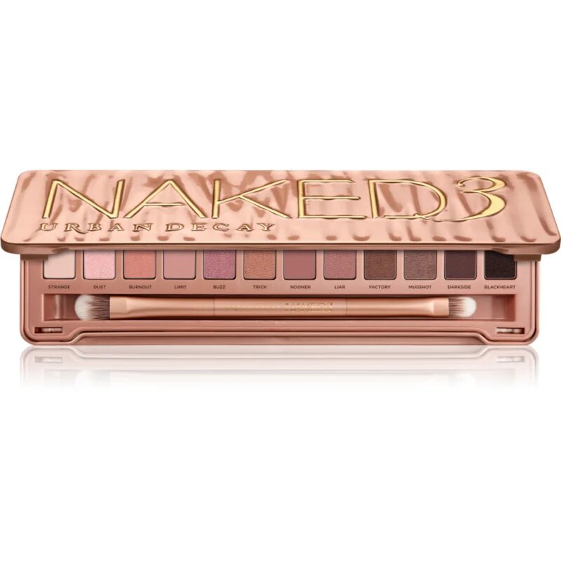 Urban Decay Naked3 paleta očních stínů se štětečkem 12x13 g