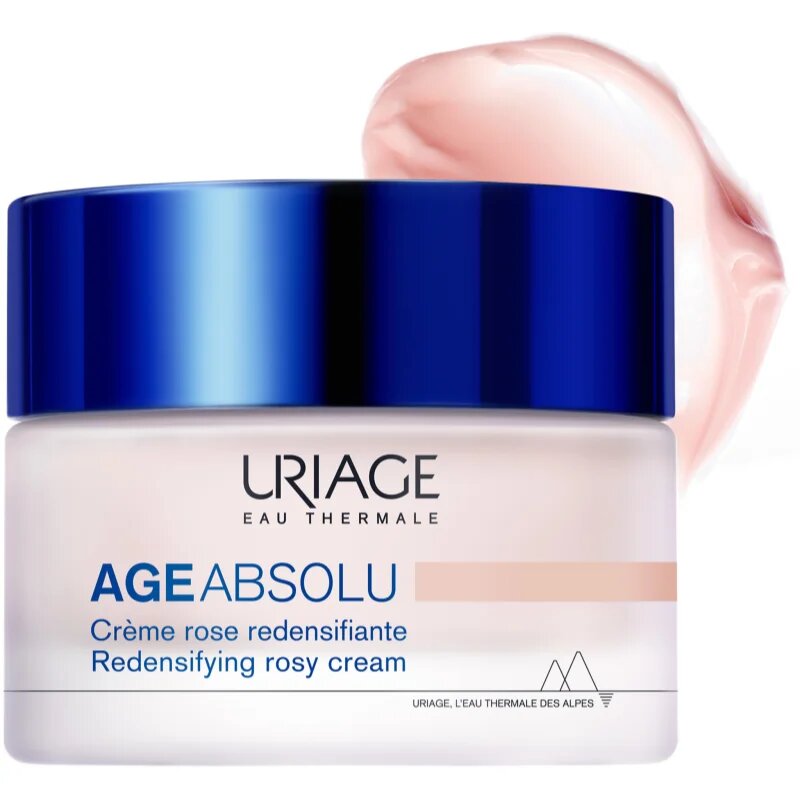 Uriage Age Absolu Redensifying Rosy Cream protivráskový rozjasňující krém s liftingovým účinkem s kyselinou hyaluronovou 50 ml