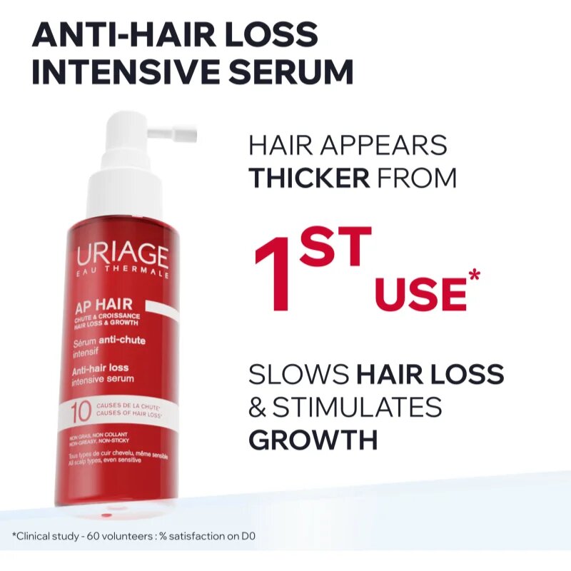 Uriage AP HAIR Anti-Hair Loss Intensive Serum intenzivní sérum proti vypadávání vlasů 100 ml