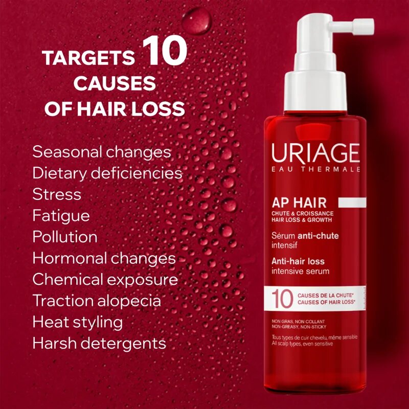Uriage AP HAIR Anti-Hair Loss Intensive Serum intenzivní sérum proti vypadávání vlasů 100 ml