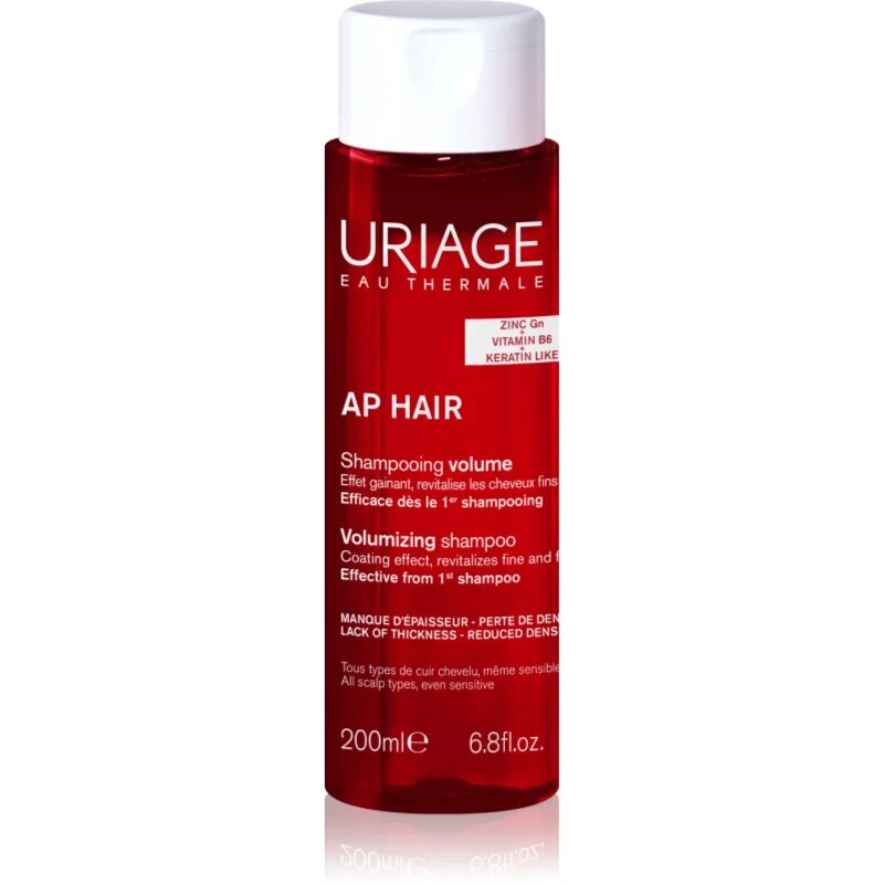 Uriage AP HAIR Volumizing Shampoo objemový šampon pro řídnoucí vlasy 200 ml