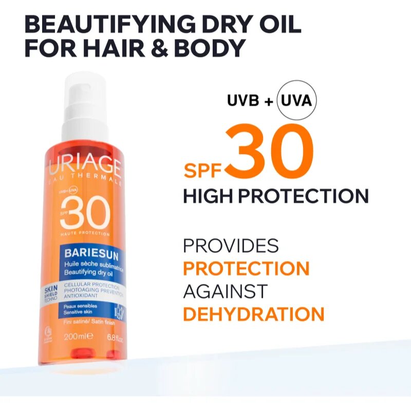 Uriage Bariésun Dry Oil SPF 30 suchý olej na opalování SPF 30 200 ml