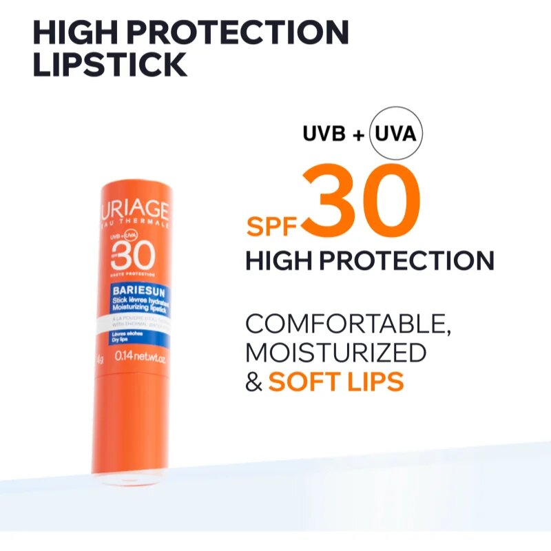Uriage Bariésun Lipstick SPF 30 ochranný balzám na rty SPF 30 4 g