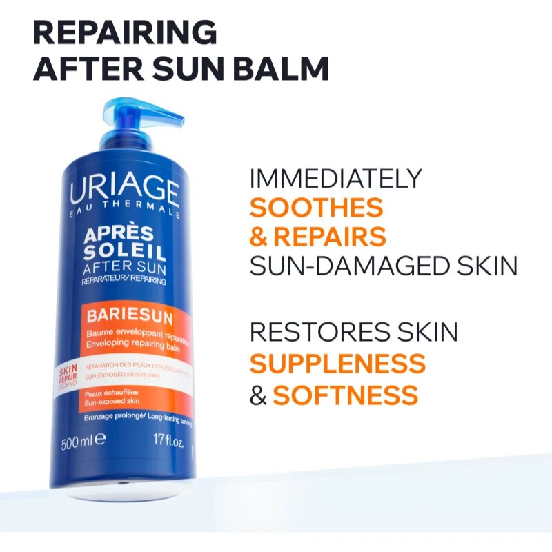 Uriage Bariésun Repair Balm regenerační balzám po opalování na obličej a tělo 150 ml