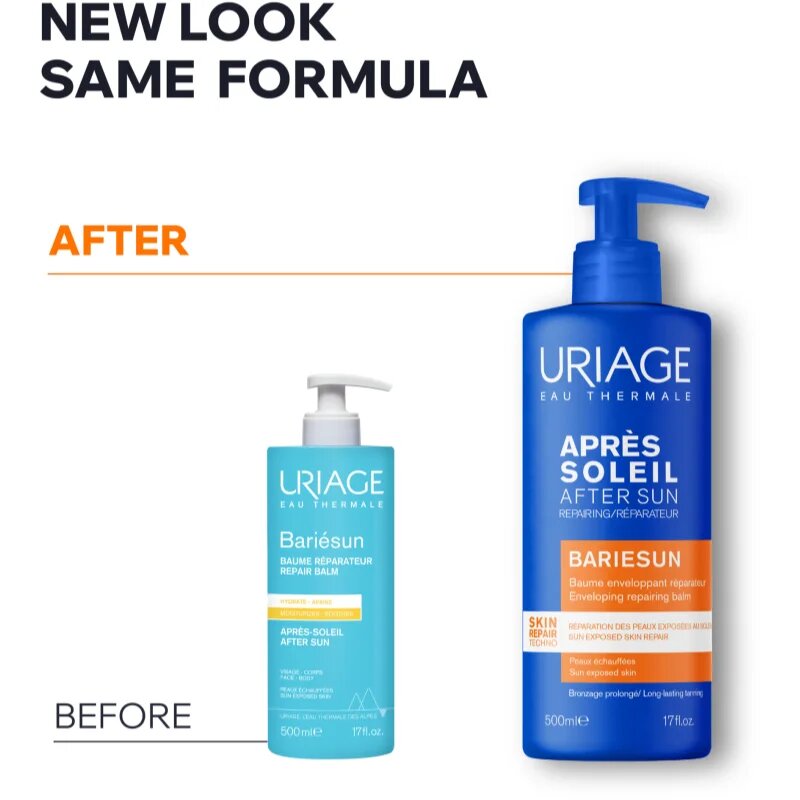 Uriage Bariésun Repair Balm regenerační balzám po opalování na obličej a tělo 500 ml