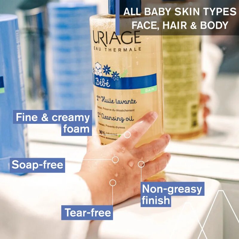 Uriage Bébé 1st Cleansing Oil vyživující čisticí olej pro děti 500 ml