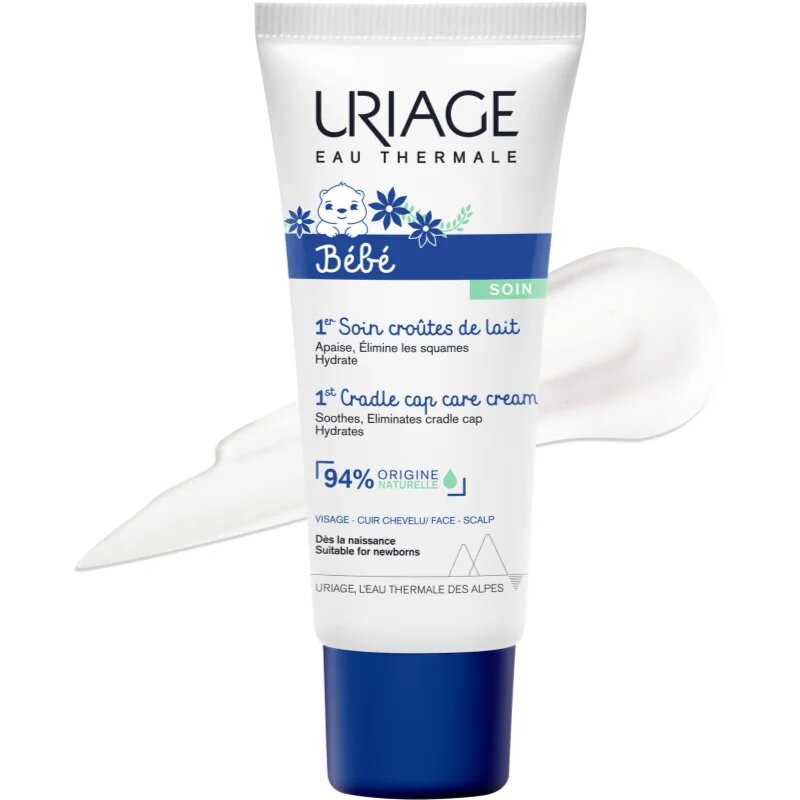 Uriage Bébé 1st Cradle Cap Care Cream zklidňující krém 40 ml