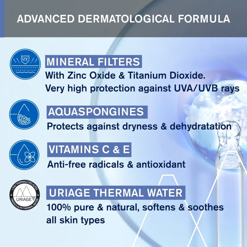 Uriage Bébé 1st Mineral Cream SPF 50+ minerální krém na opalování SPF 50+ 50 ml