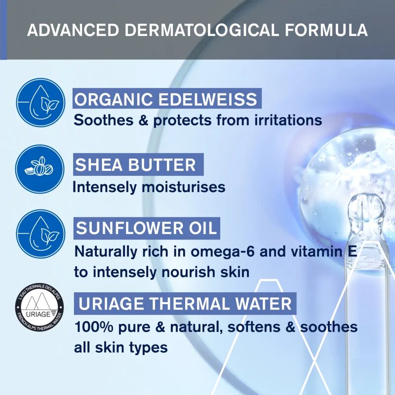 Uriage Bébé 1st Solid Cleansing Cream krémové mýdlo pro jemnou a hladkou pokožku pro děti od narození 100 g
