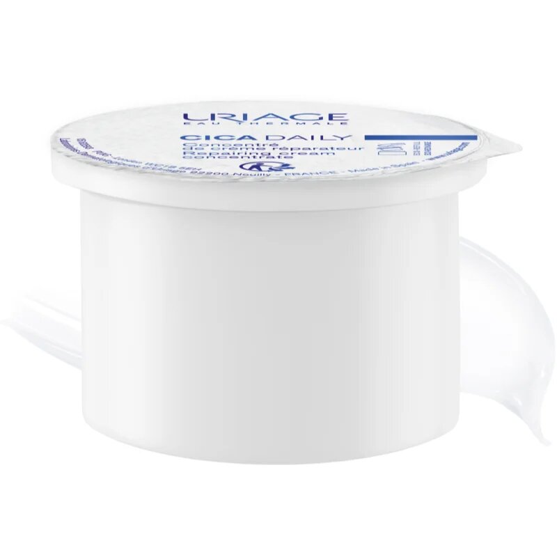 Uriage Cica Daily Repairing Cream Concentrate hydratační gelový krém pro oslabenou pleť náhradní náplň 50 ml