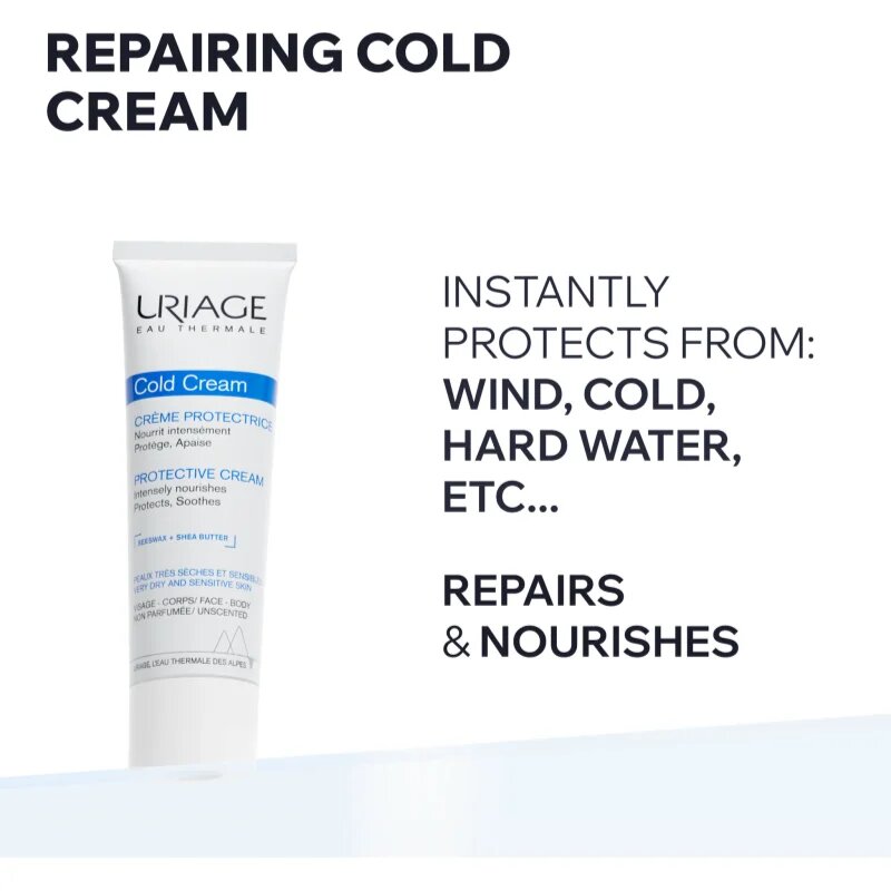 Uriage Cold Cream Protective Cream ochranný krém s obsahem Cold Cream 100 ml