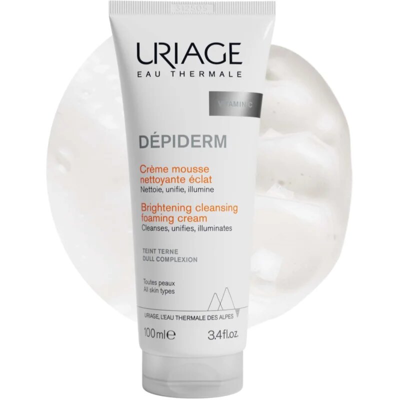 Uriage Dépiderm Brightening Cleansing Foam čisticí pěnivý krém 100 ml