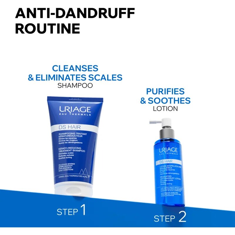 Uriage DS HAIR Regulating Anti-Dandruff Lotion zklidňující sprej pro suchou a svědící pokožku hlavy 100 ml